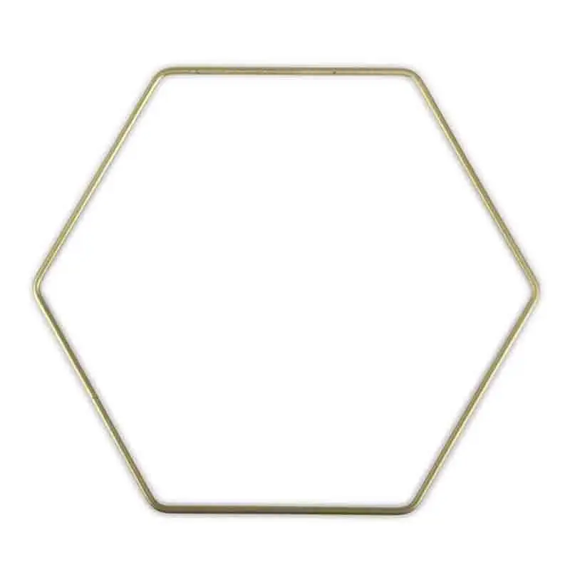 esagono metallo oro 50 cm MD0525-26