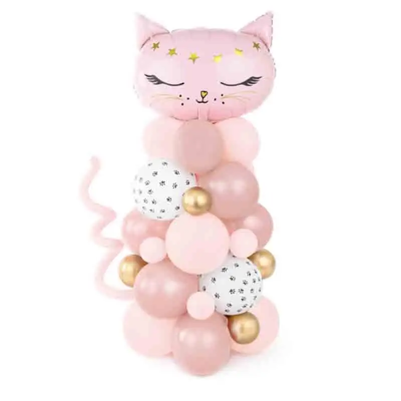 Bouquet di palloncini Gatto rosa 83x140 cm (34 pezzi) GBN12