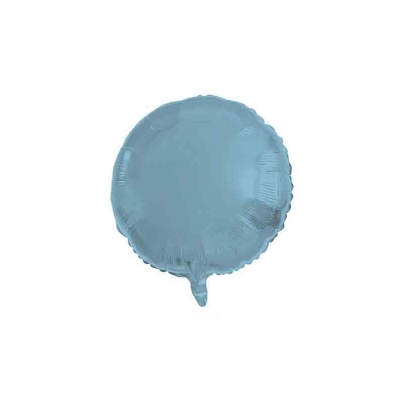 Pallone foil 18 - 45 cm Tondo pastel blu celeste 66900