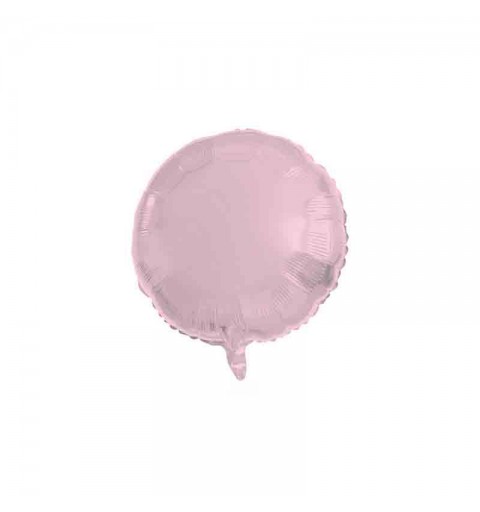 Pallone foil 18 - 45 cm Tondo pastel pink rosa 66901