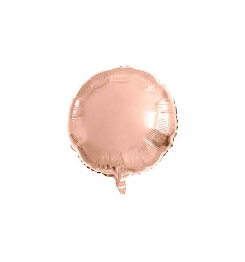 Pallone foil 18 - 45 cm Tondo rose gold 66892