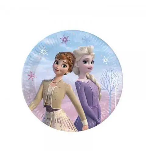 piatto 23 cm in carta 8 pz Frozen II wind spirit 94654