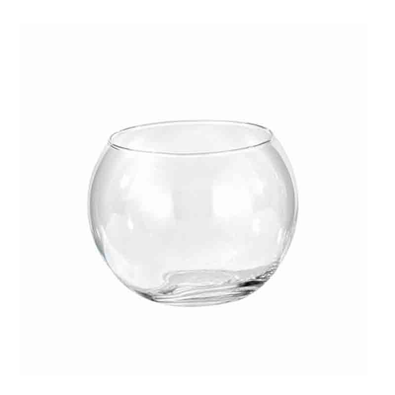 Vaso Di Vetro Trasparente A Forma Di Sfera D20 H18 cm 424/20