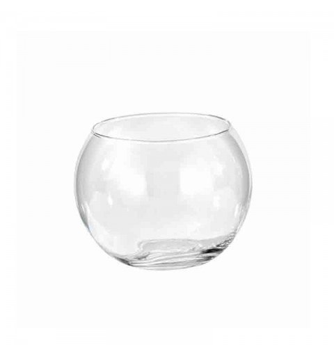 Vaso Di Vetro Trasparente A Forma Di Sfera D20 H18 cm 424/20