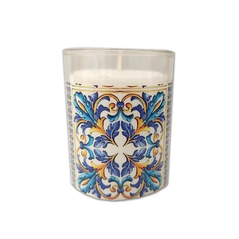 Candele Maioliche Amalfi con fascette adesive - 10pz