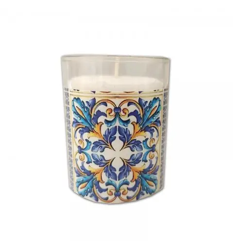 Candele Maioliche Amalfi con fascette adesive - 10pz