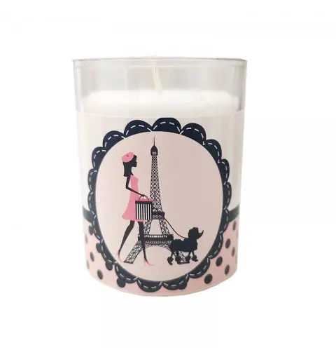 Candele Love In Paris con fascette adesive - 10pz