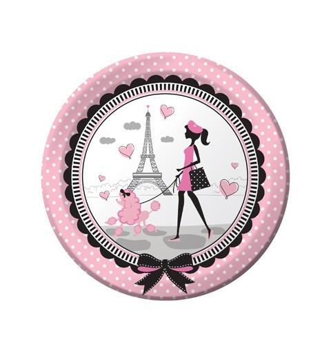 KIT N.10  - KIT COMPLEANNO PARTY IN PARIS + PALLONCINO FOIL