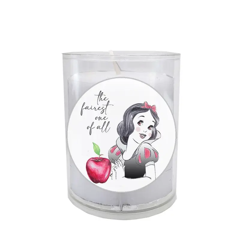 Candele Biancaneve con tondi adesivi - 10pz