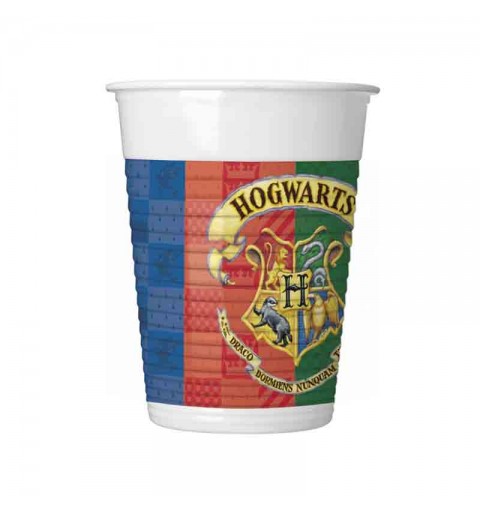 8 bicchieri Harry Potter Hogwarts Houses 200ml 94832