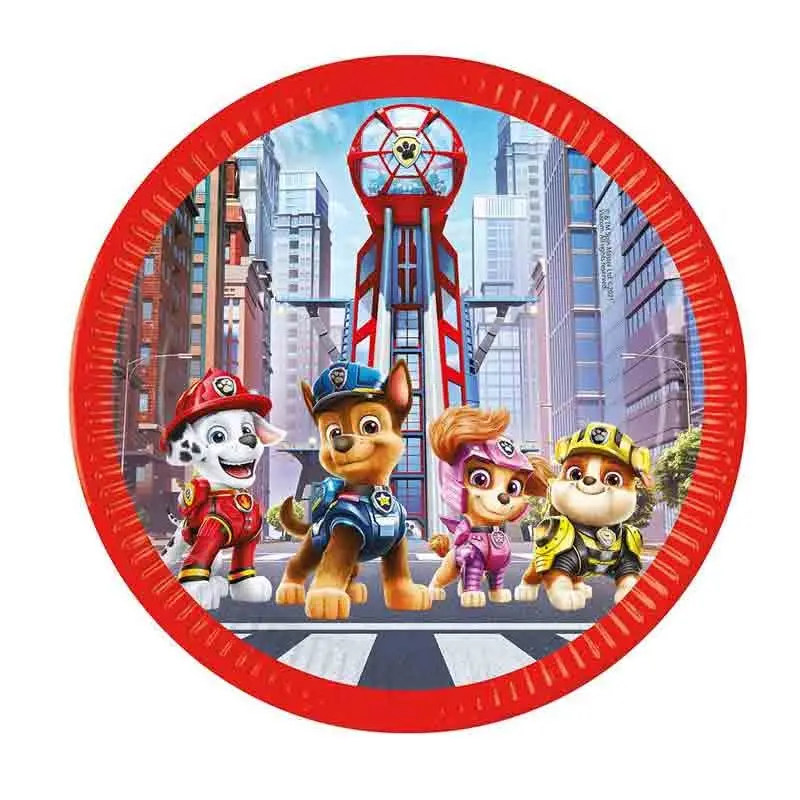 8 piatti 23 cm Paw Patrol The Movie next generation 93453