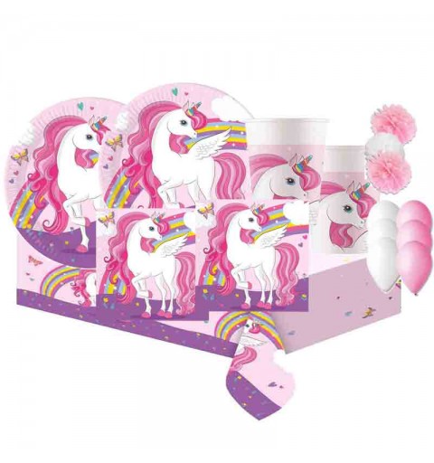 KIT N.49 UNICORNO ROSA - FLUFFY PARTY SPECIALE