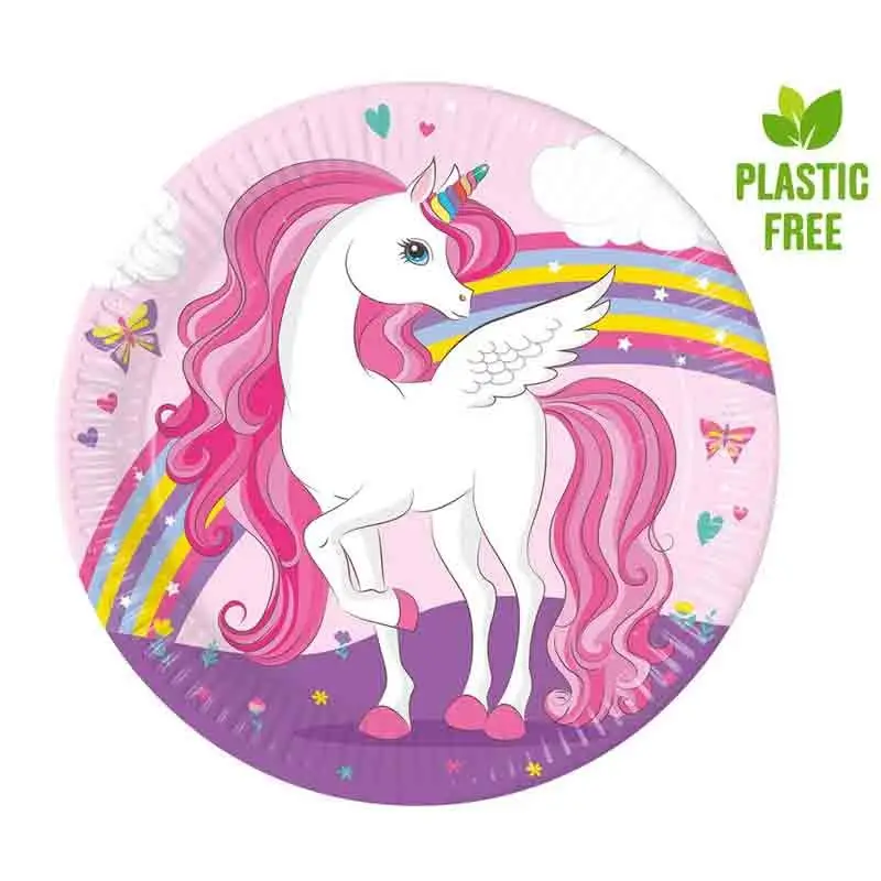 KIT N.13 UNICORNO ROSA - SET TAVOLA PER FESTE