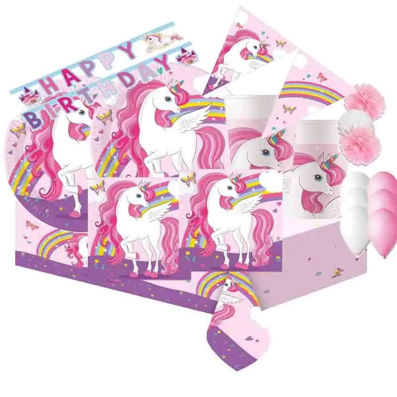 KIT N. 46 UNICORNO ROSA - ACCESSORI PER LA TAVOLA