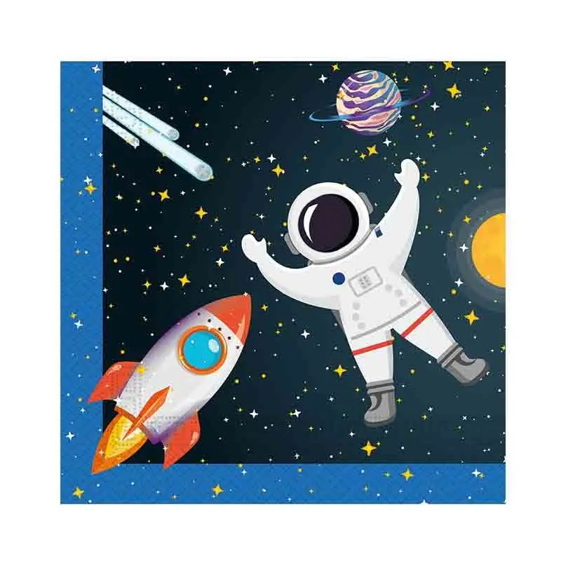 20 tovaglioli spazio rocket space 33 x 33 cm 93736