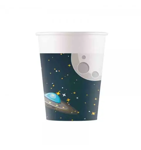8 bicchieri spazio rocket space 93735