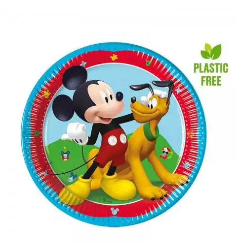 8 piatti dessert topolino Mickey- Rock The House 20 cm 94050