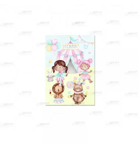 Cartellone di benvenuto Pastel Circus - Circo Pastello