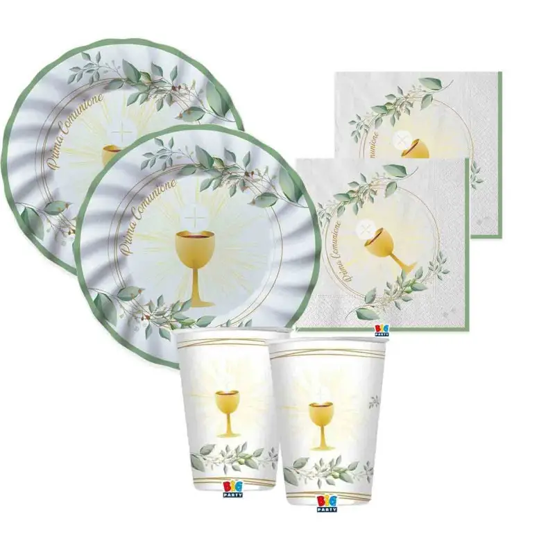 KIT N.2 PRIMA COMUNIONE OLIVE GREEN