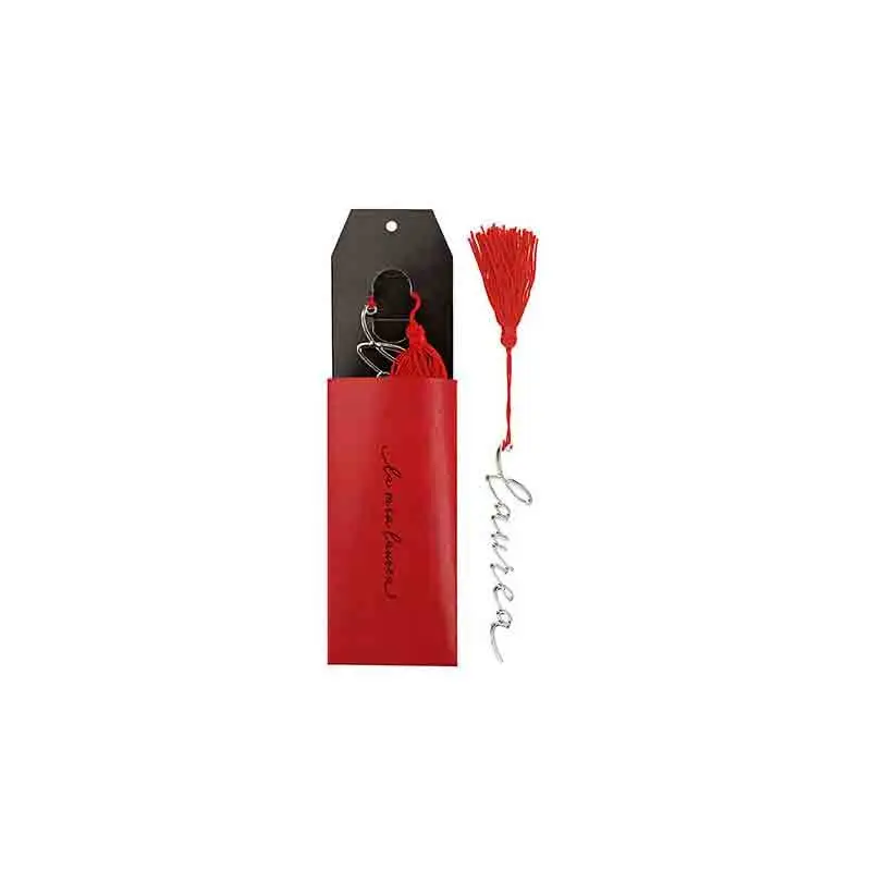 Segnalibro Laurea in Metallo con Nappa e Scatola 28686 h 12  Scatola 6,5 x 17,5