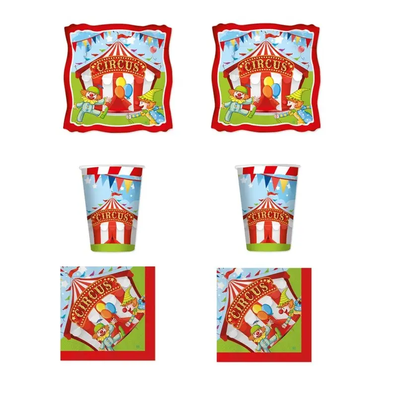IRPot - KIT N 2 CIRCUS PARTY COORDINATO FESTA COMPLEANNO BAMBINI PARTY ADDOBBI