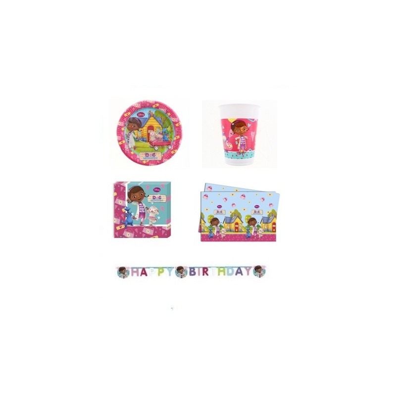 KIT COMPLEANNO BAMBINA DOTTORESSA PELUCHE