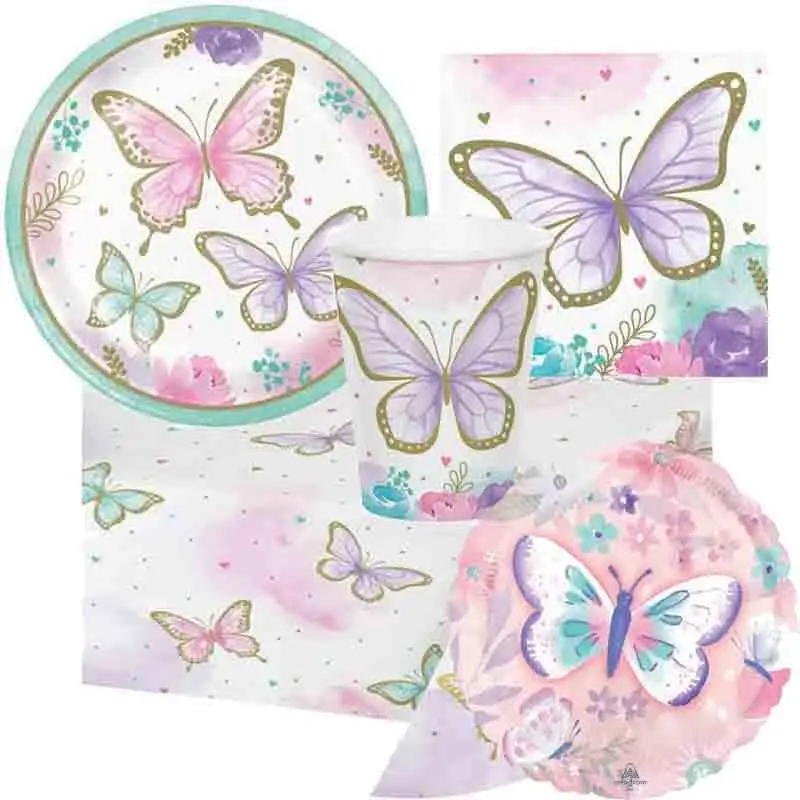 KIT N.10  FARFALLE + PALLONCINO FOIL