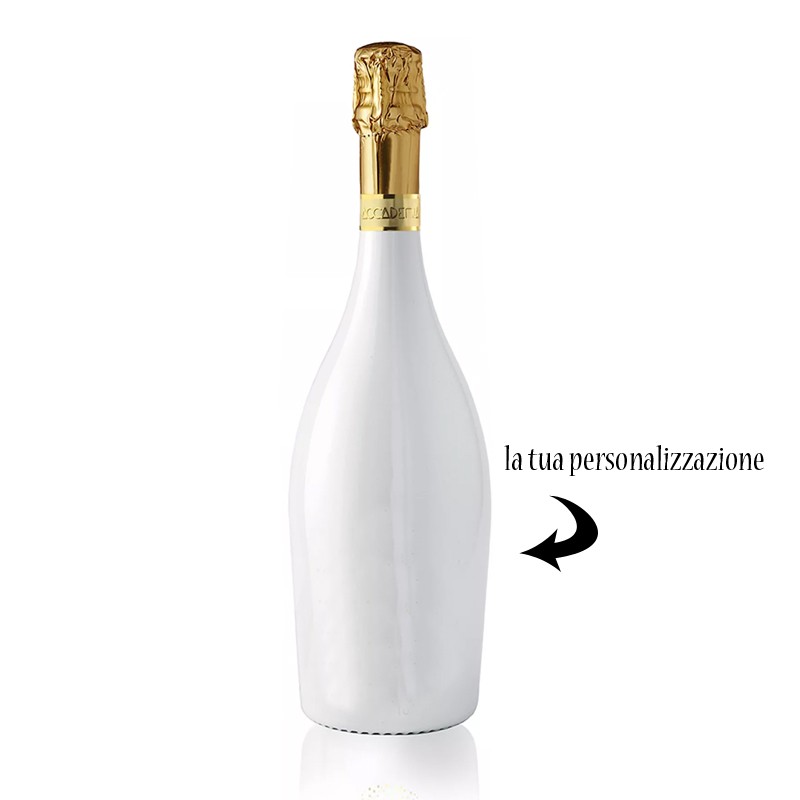 Bottiglia Prosecco Matrimonio Cuori Love Personalizzabile 0.75 lt