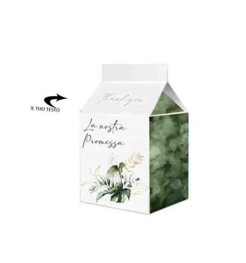 Scatoline Milk Promessa tropical Personalizzate - 50 pz