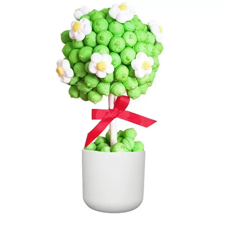 ALBERO DI MARSHMALLOW CON SECCHIELLO ROSSO