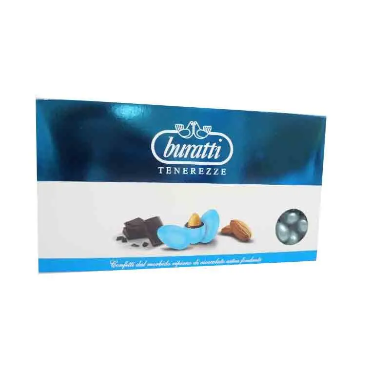 Confetti Buratti Tenerezze metallizzate azzurre gr. 500 TEMZ050