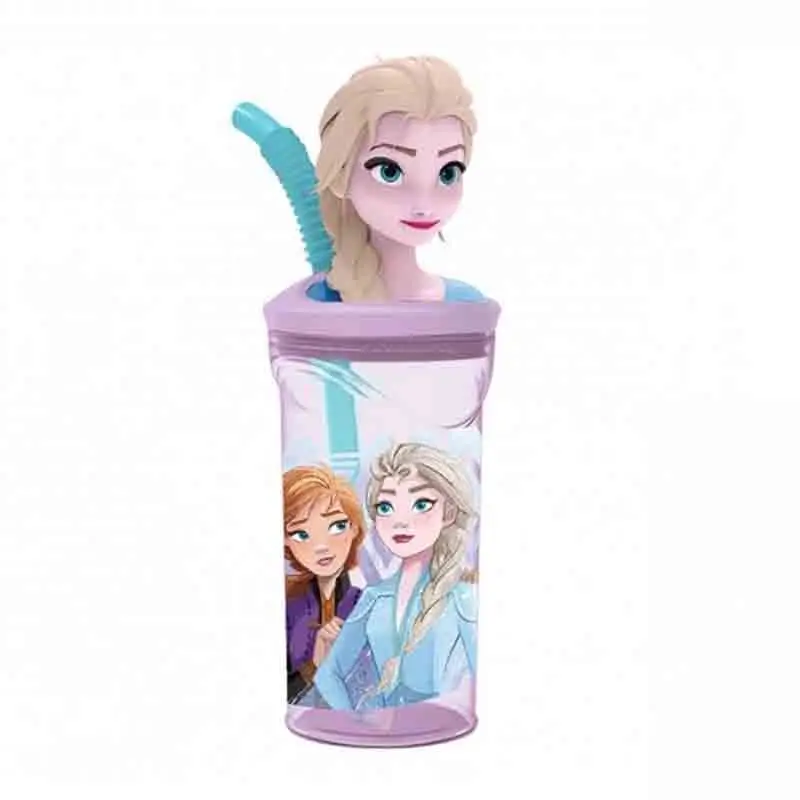 Bicchiere frozen Con Cannuccia E Figura 3d - 360 ml ST51066