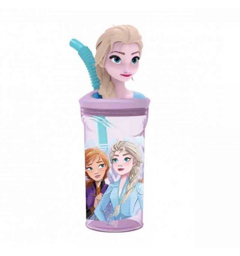 Bicchiere frozen Con Cannuccia E Figura 3d - 360 ml ST51066