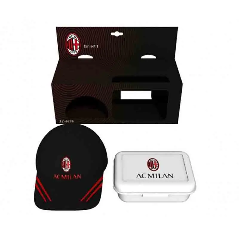 Set Gift porta merenda + cappello visiera Milan RYC10ML