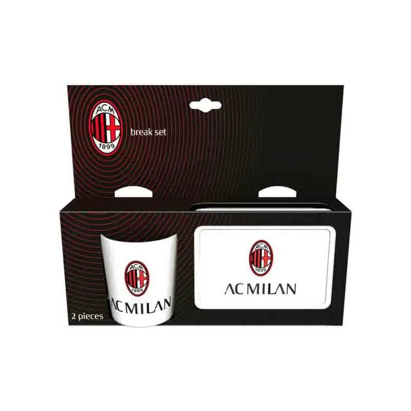 Set Gift porta pranzo merenda + tazza mug Milan originale ufficiale FC  RYC07ML