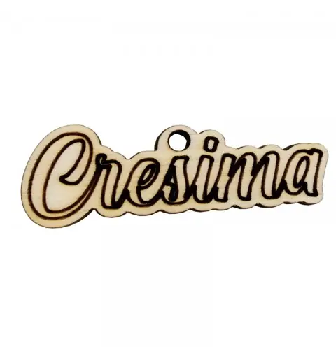 12 DECORAZIONI CRESIMA DI LEGNO