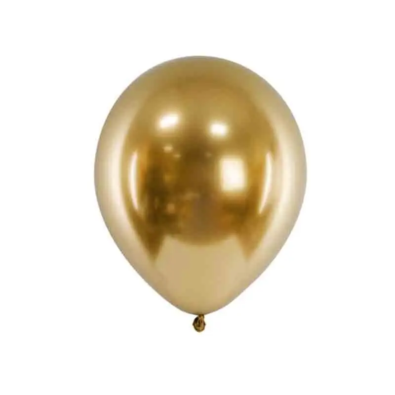 10 Palloncini lucidi 30 cm oro CHB1-019-10