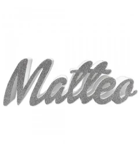 Nome scritta in polistirolo Glitterato personalizzabile