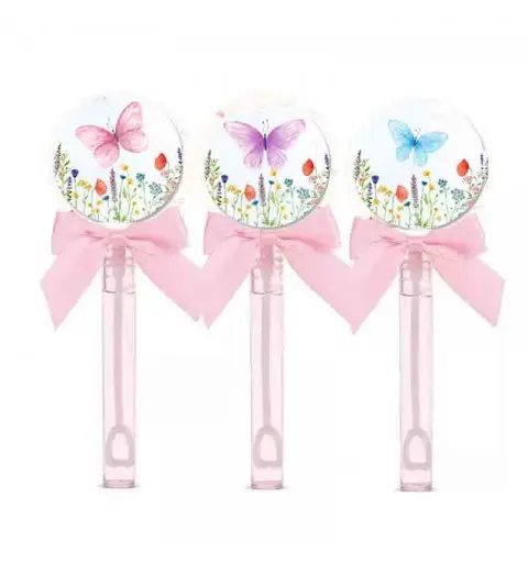 Bolle di Sapone farfalle e fiori