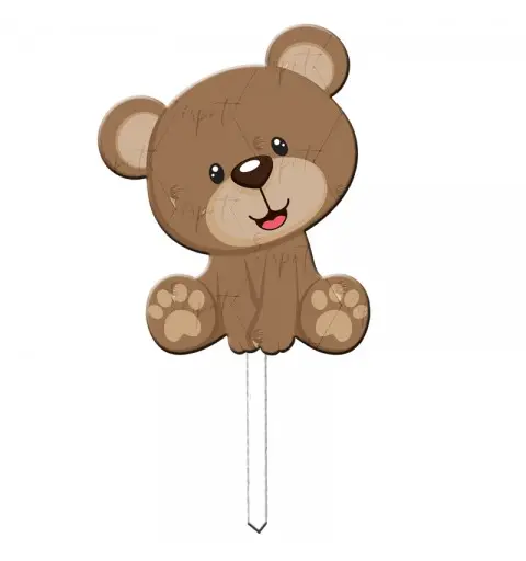 Cake Topper in plexiglass Orsetto