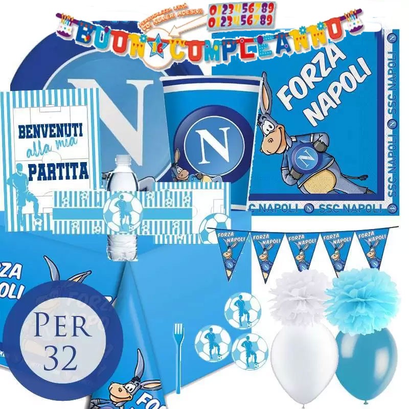 Kit n.72 Napoli SSC con festa di carta