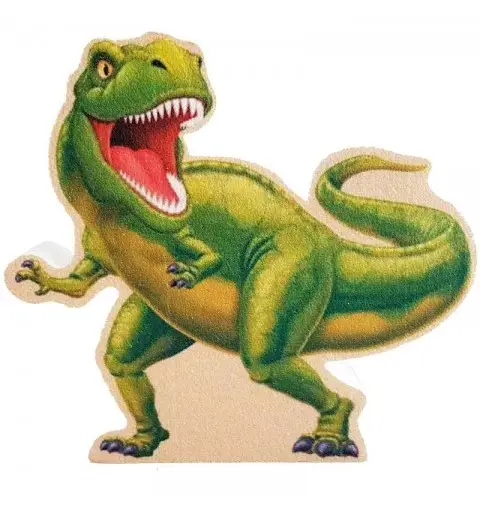 Decorazione in polistirolo dinosauro verde 50 cm