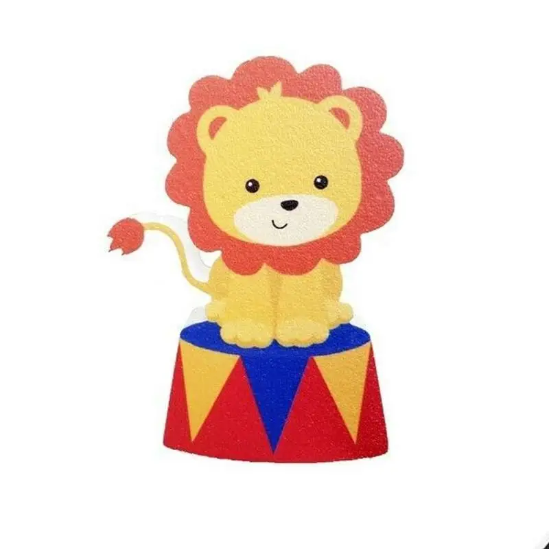 Decorazione in polistirolo leone del circo 50 cm
