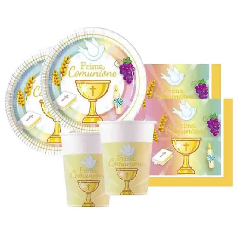 KIT N.29 PRIMA COMUNIONE ARCOBALENO