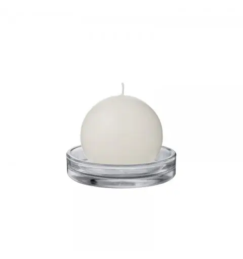 piatto in vetro piattino trasparente 12 x 2 cm 865503