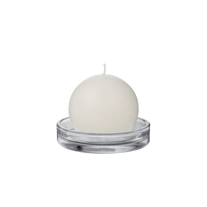 piatto in vetro piattino trasparente 9,3 x 2 cm 865505