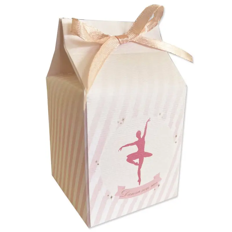 Scatolina portaconfetti Milk in cartoncino tema Ballerina