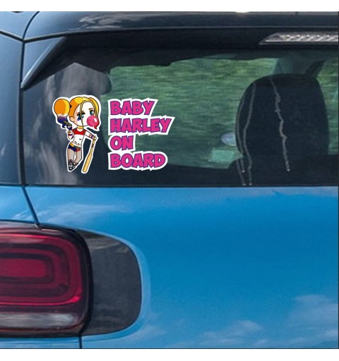 AdesiviBABY ON BOARD per auto harley baby - 2pz