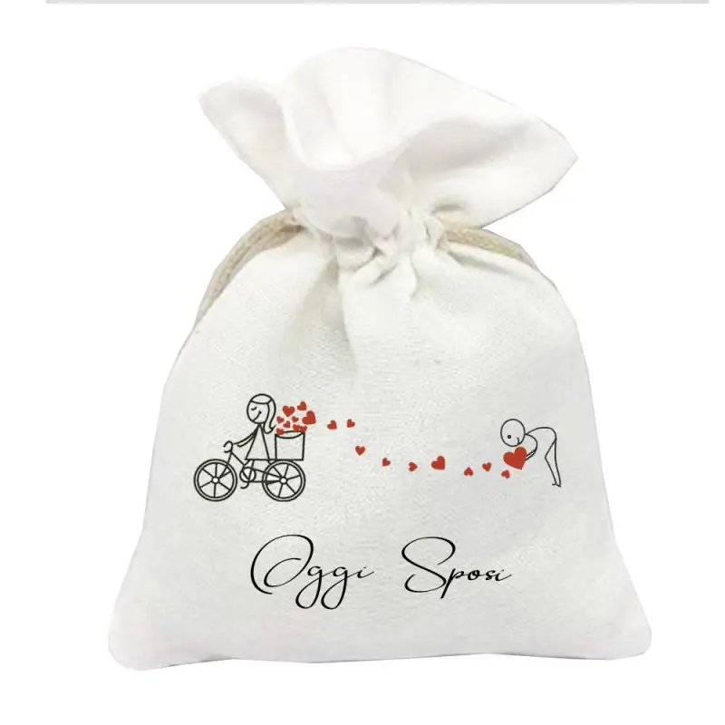 30 SACCHETTI OGGI SPOSI BICICLETTA PERSONALIZZABILI
