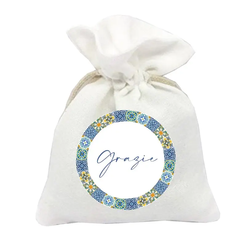 30 SACCHETTI PERSONALIZZABILI TEMA MAIOLICHE